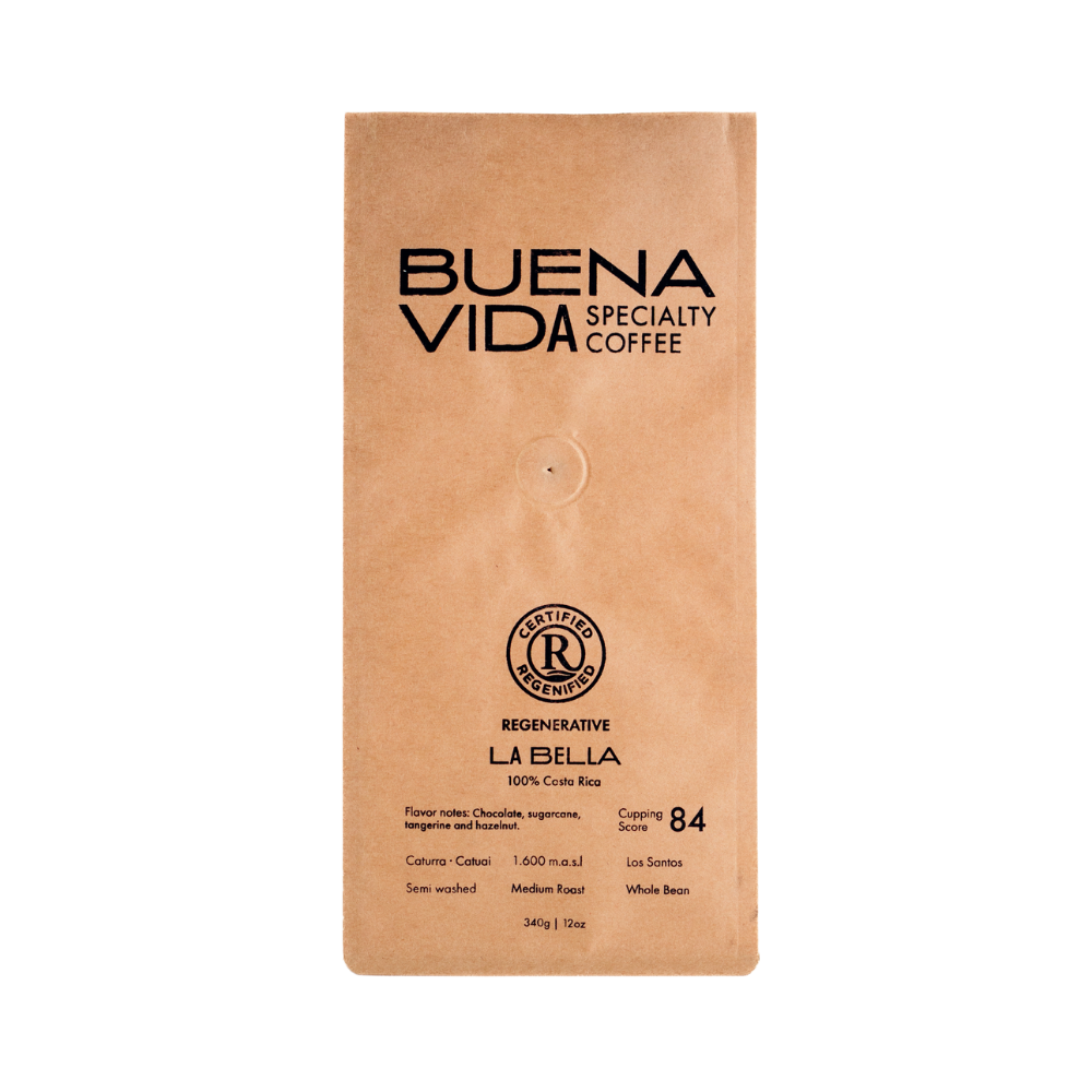 La bella specialty coffee regenerative 12 oz whole bean